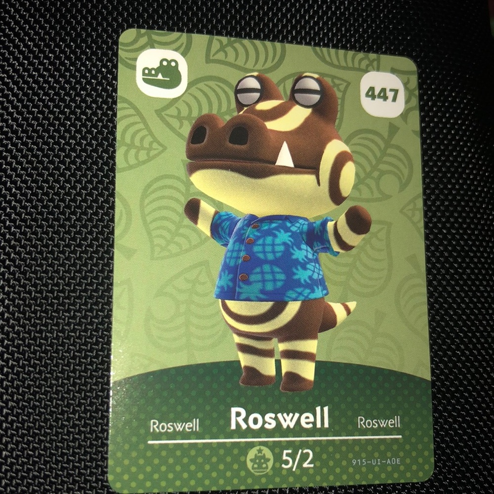 Animal Crossing amiibo - Roswell -card 447